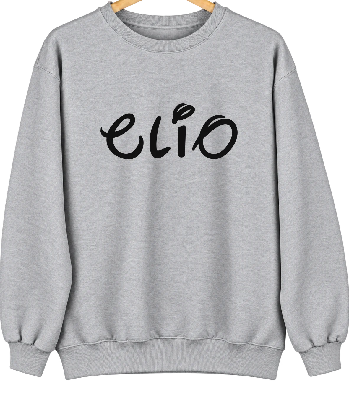 Clio, California Hometown Crewneck — Sport Grey