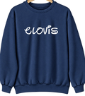 Clovis, California Hometown Crewneck — Navy