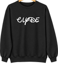 Clyde, North Carolina Hometown Crewneck — Black