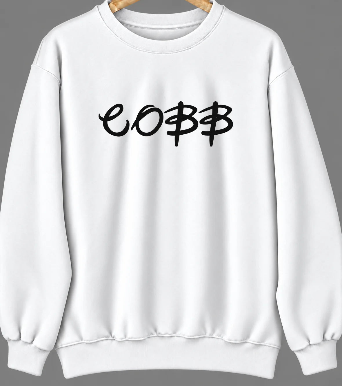 Cobb, Wisconsin Hometown Crewneck — White