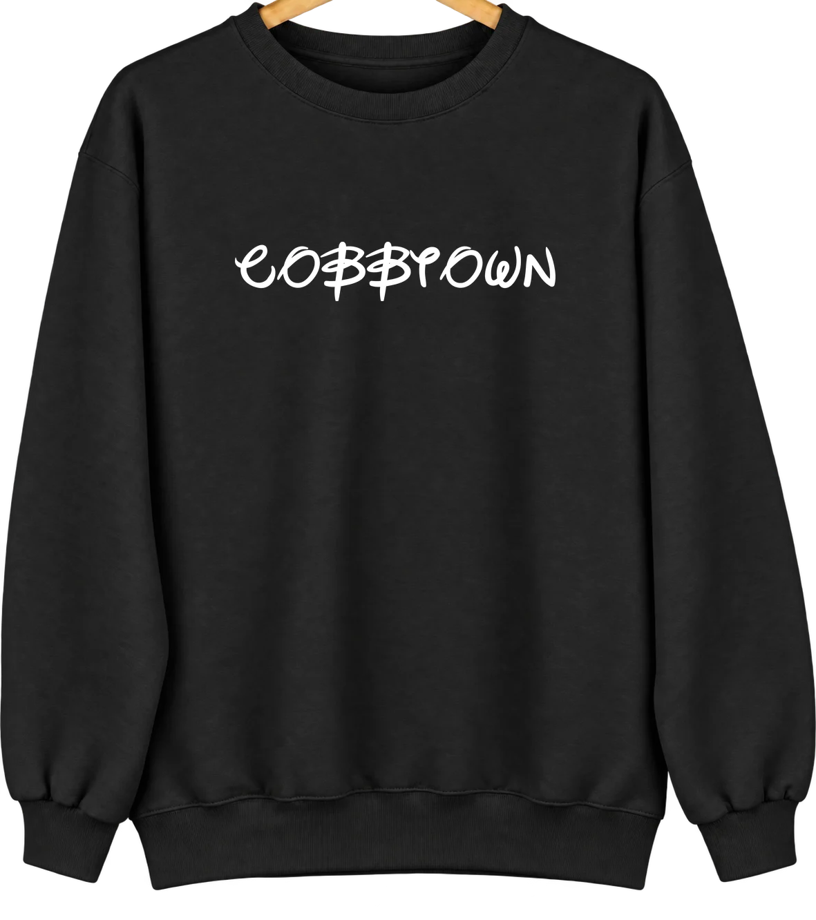 Cobbtown, Florida Hometown Crewneck — Black