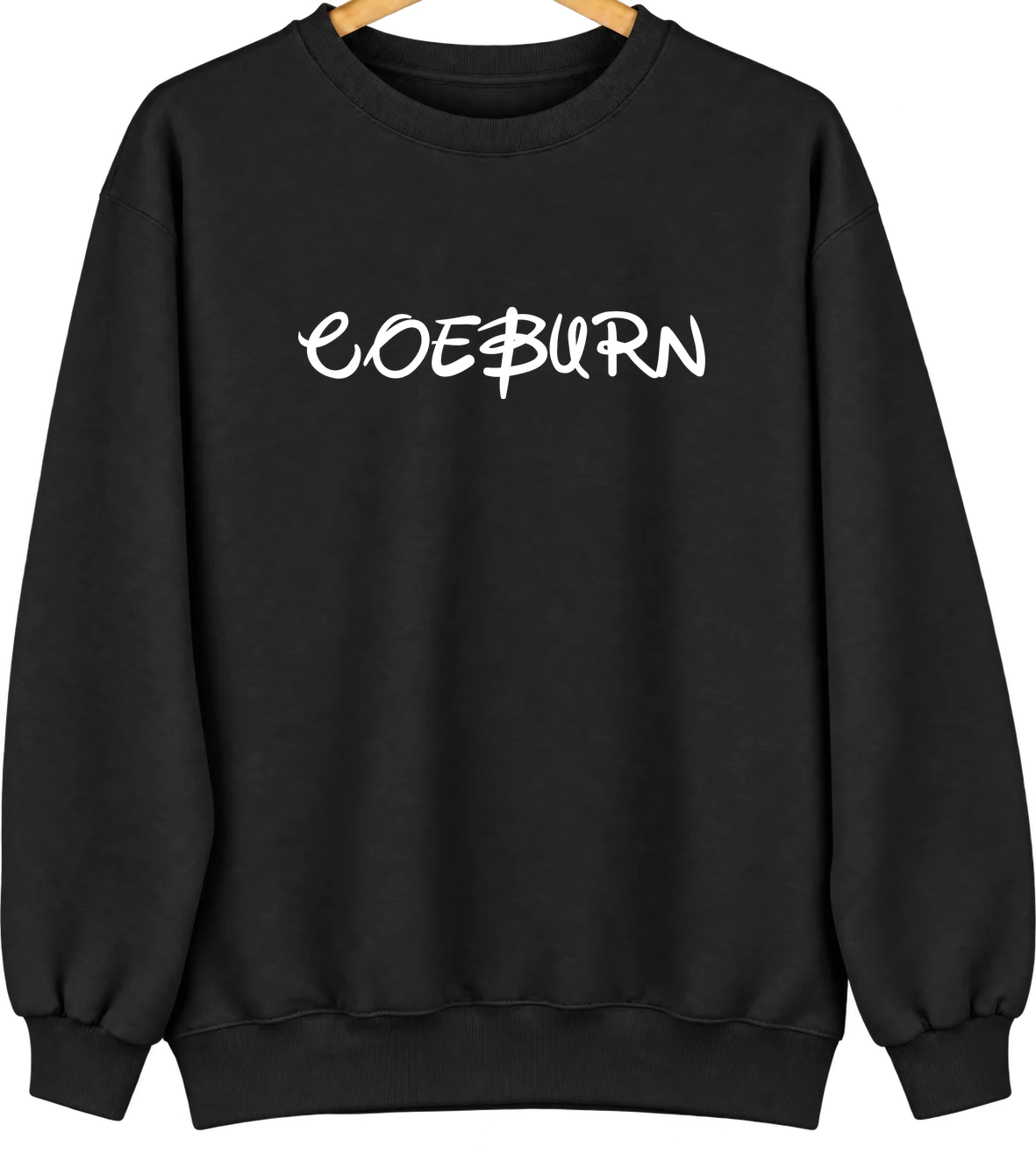 Coeburn, Virginia Hometown Crewneck — Black