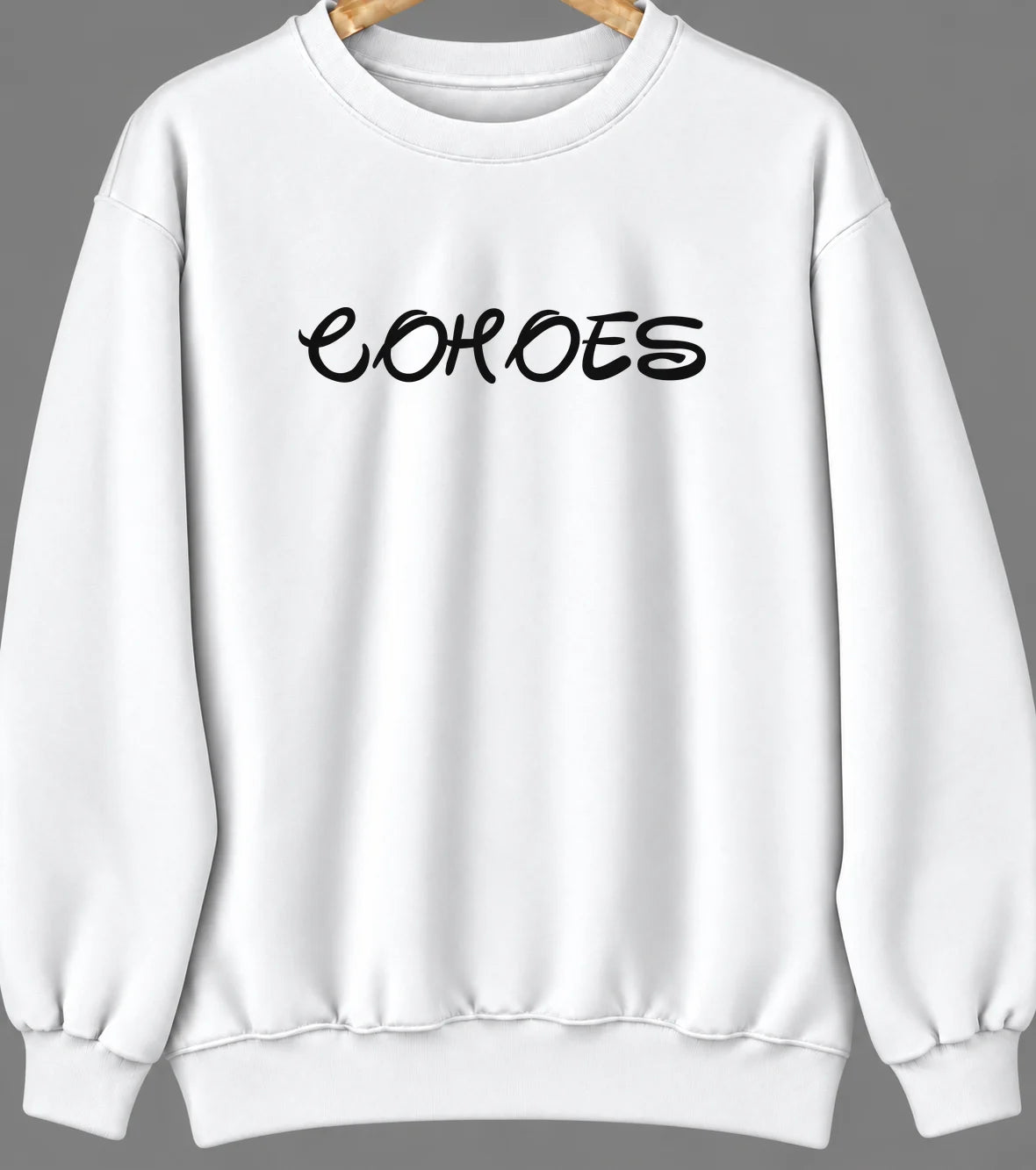 Cohoes, New York Hometown Crewneck — White