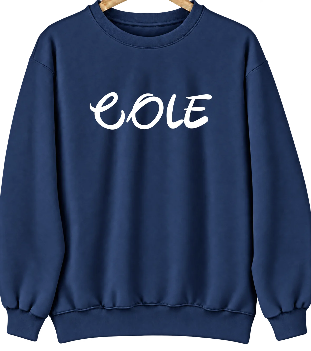 Cole, Oklahoma Hometown Crewneck — Navy