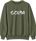Colma, California Hometown Crewneck — Military Green