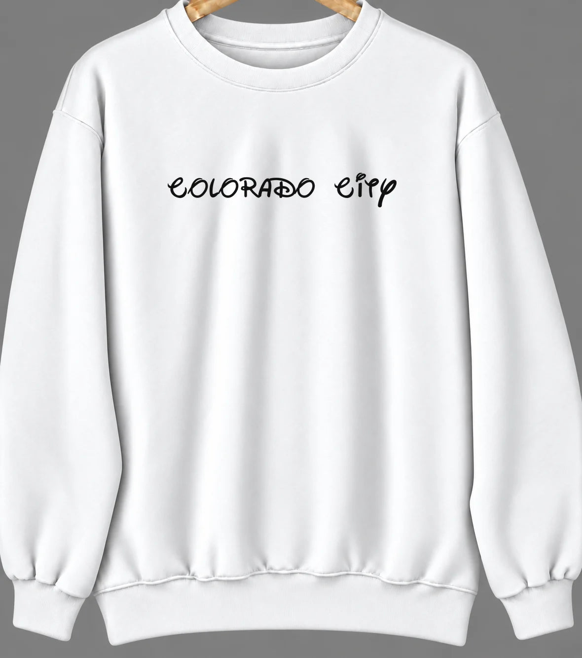 Colorado City, Colorado Hometown Crewneck — White