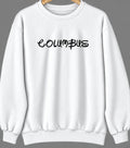 Columbus, Montana Hometown Crewneck — White