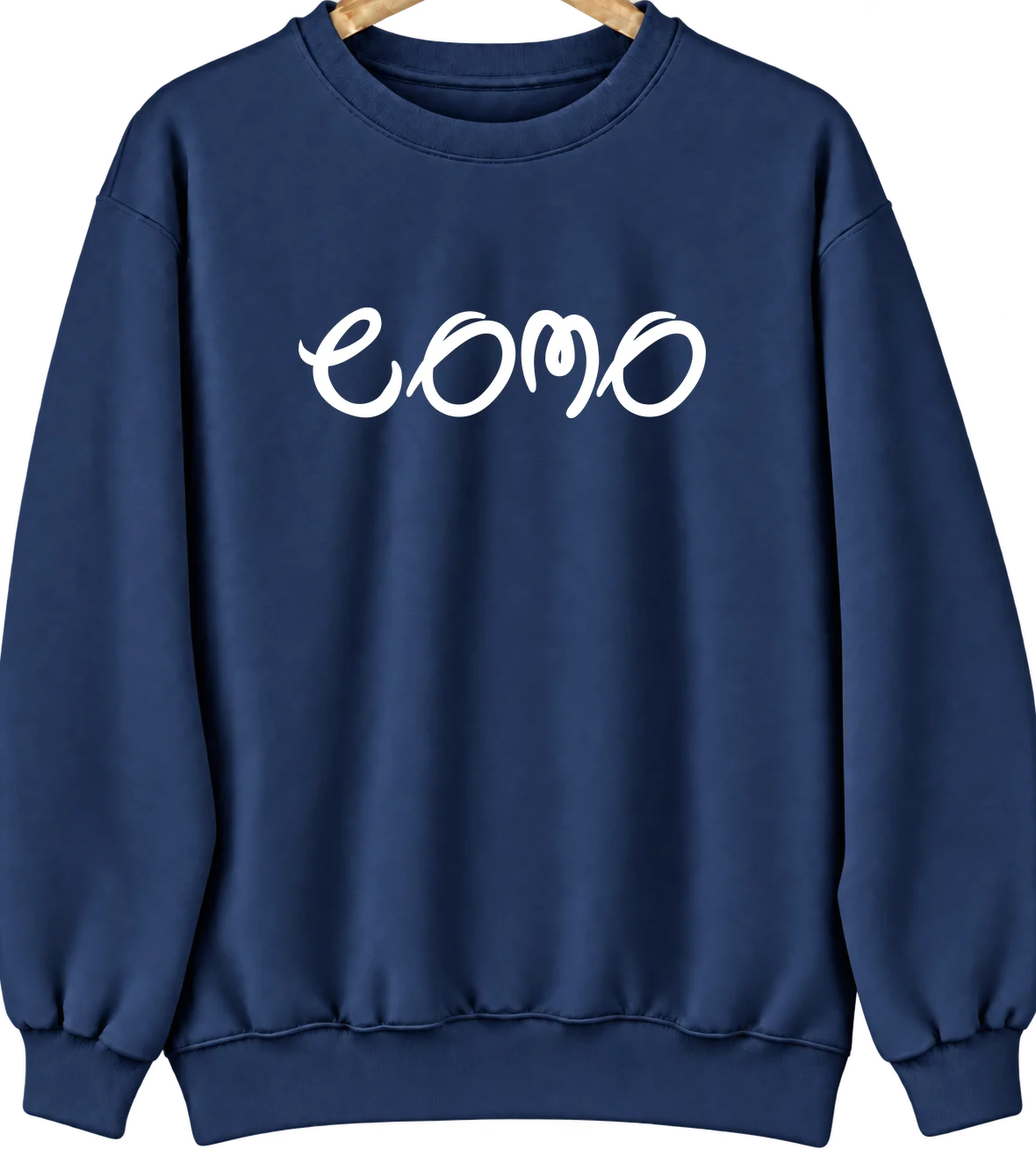 Como, North Carolina Hometown Crewneck — Navy