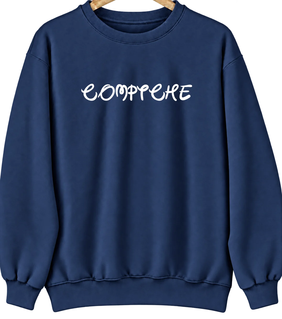 Comptche, California Hometown Crewneck — Navy