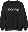 Conway, North Dakota Hometown Crewneck — Black
