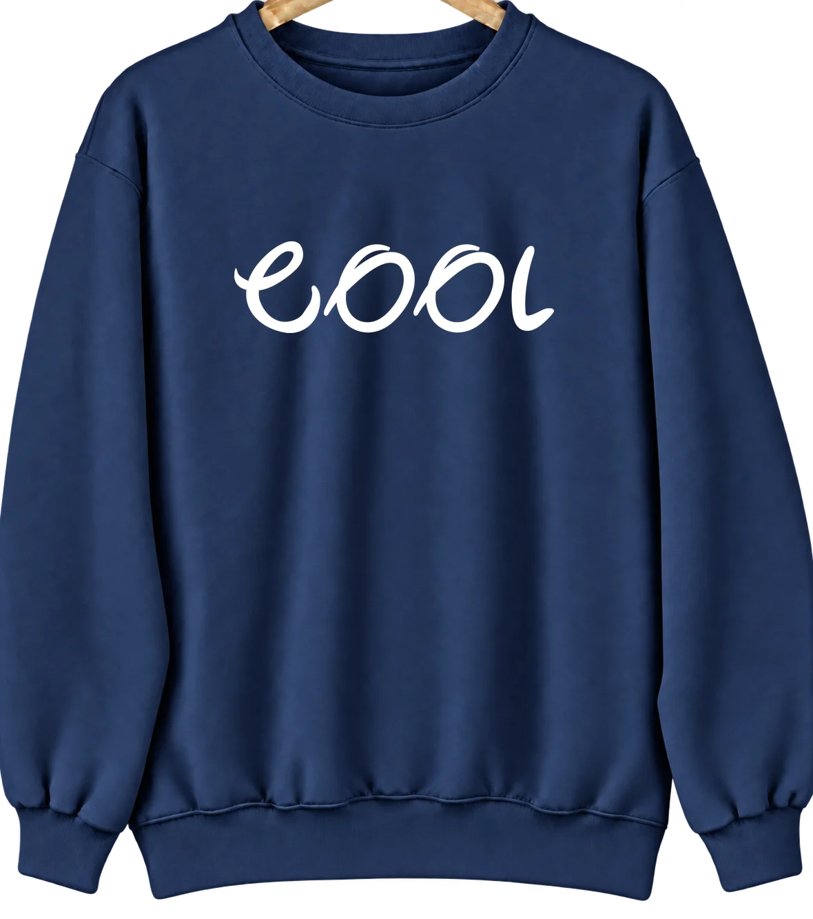 Cool, Texas Hometown Crewneck — Navy