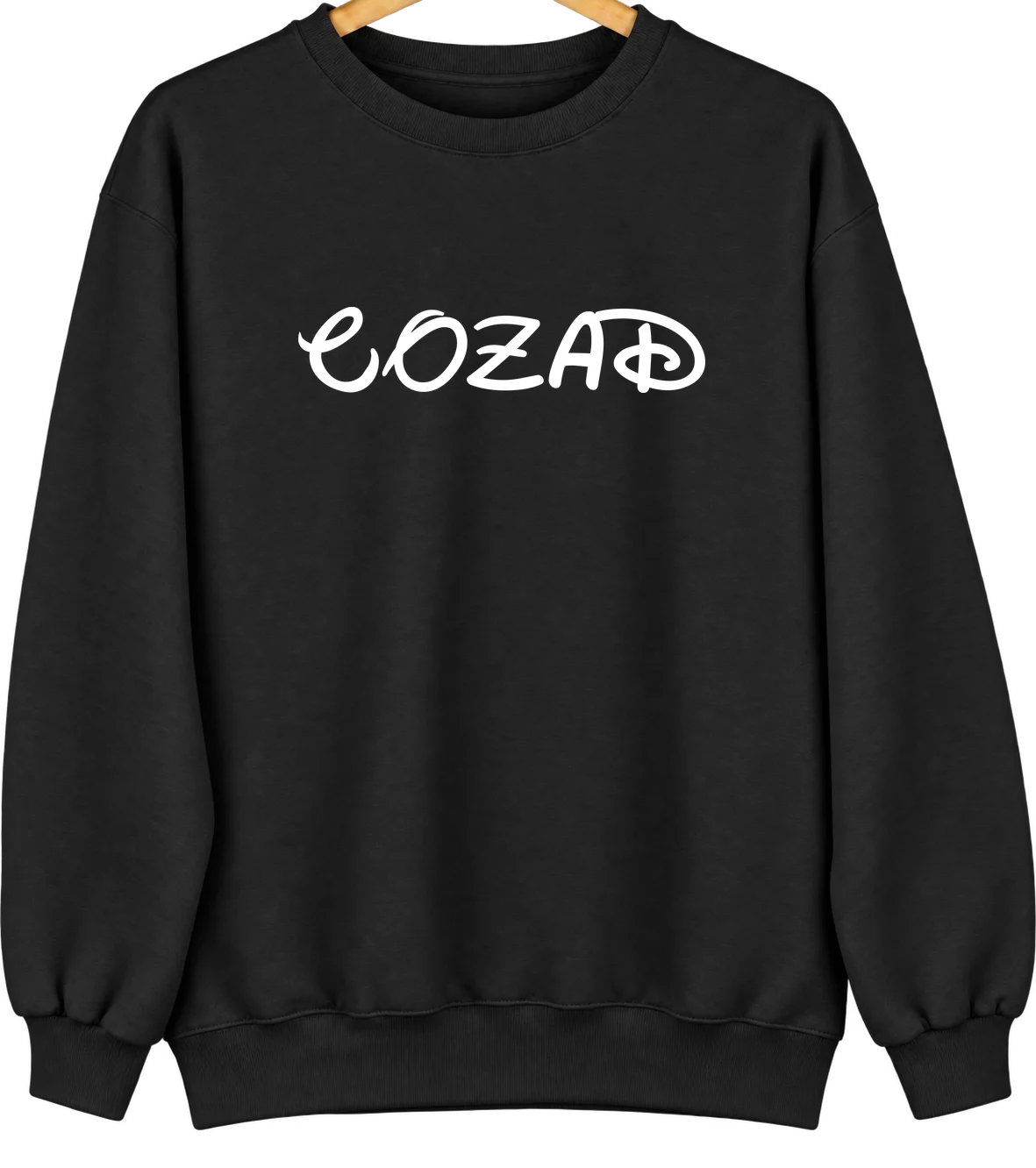 Cozad, Nebraska Hometown Crewneck — Black