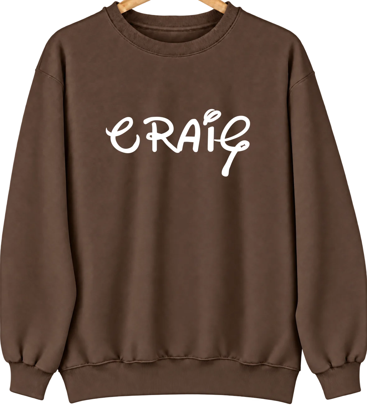 Craig, Iowa Hometown Crewneck — Brown