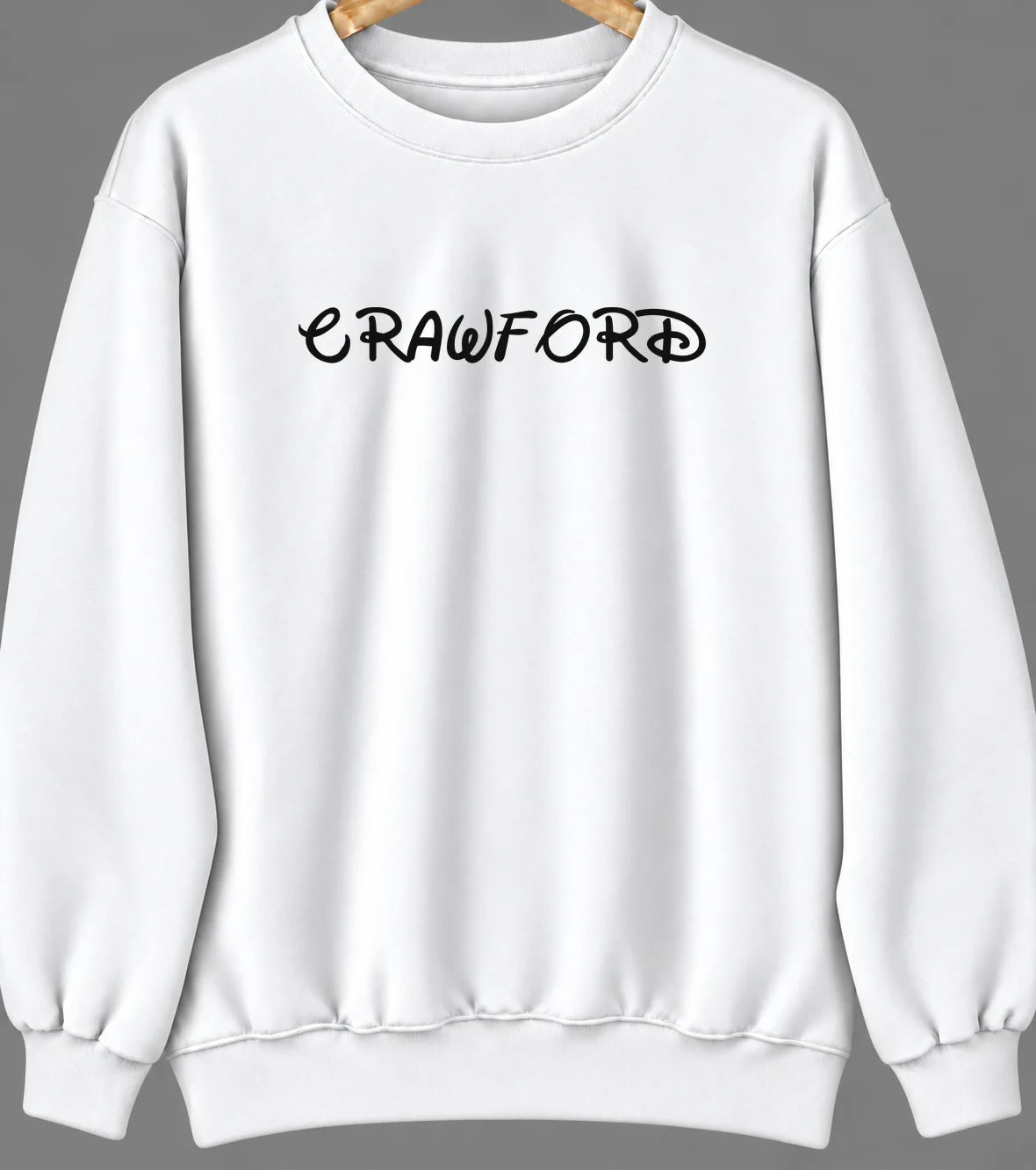 Crawford, Nebraska Hometown Crewneck — White