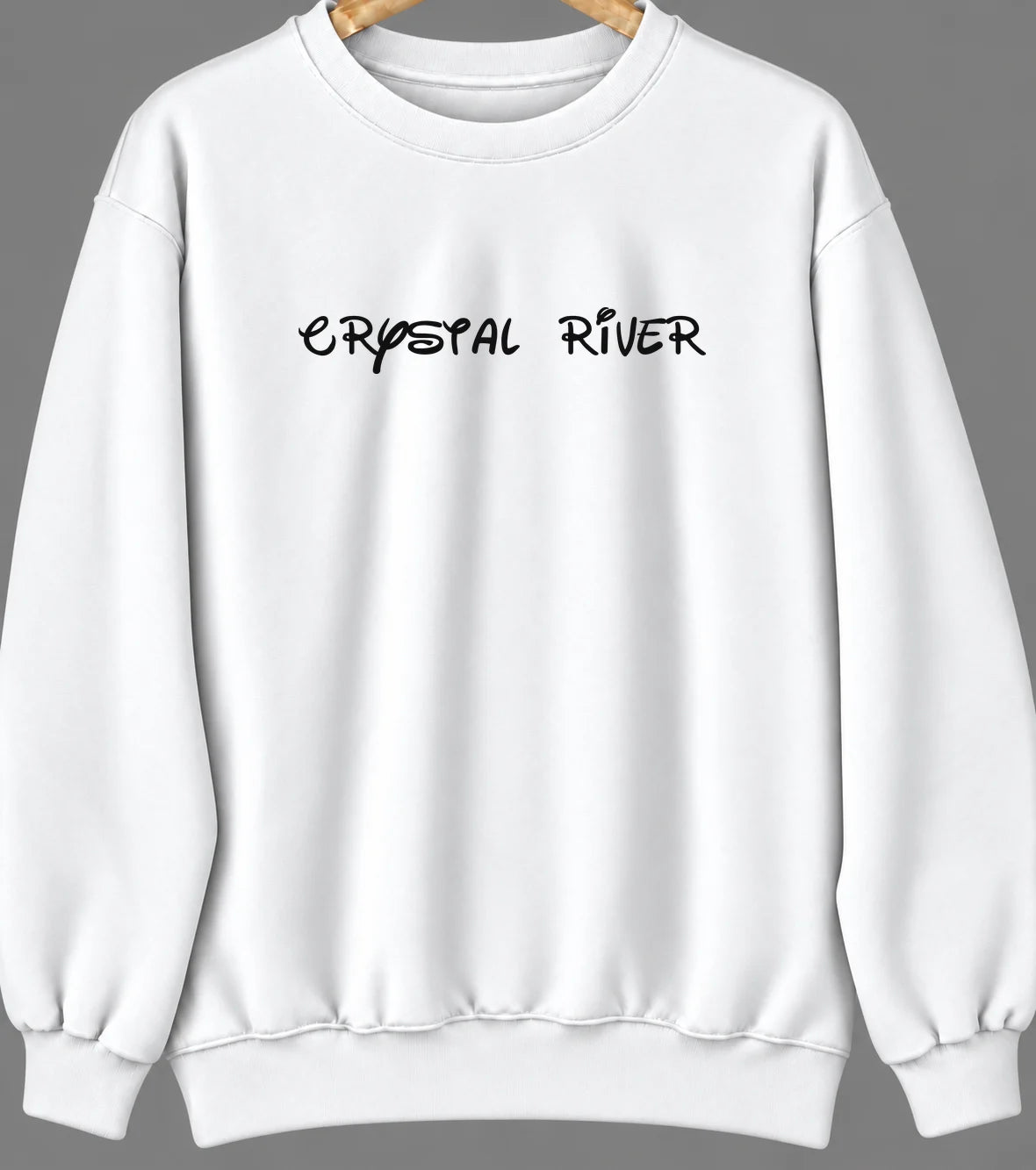 Crystal River, Florida Hometown Crewneck — White