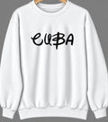 Cuba, Kansas Hometown Crewneck — White
