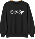 Cuney, Texas Hometown Crewneck — Black