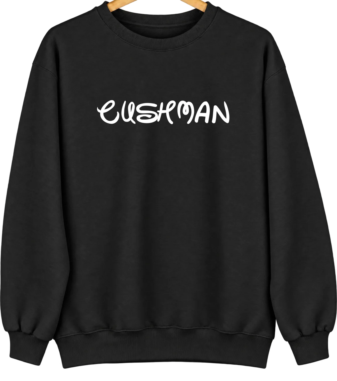 Cushman, Arkansas Hometown Crewneck — Black