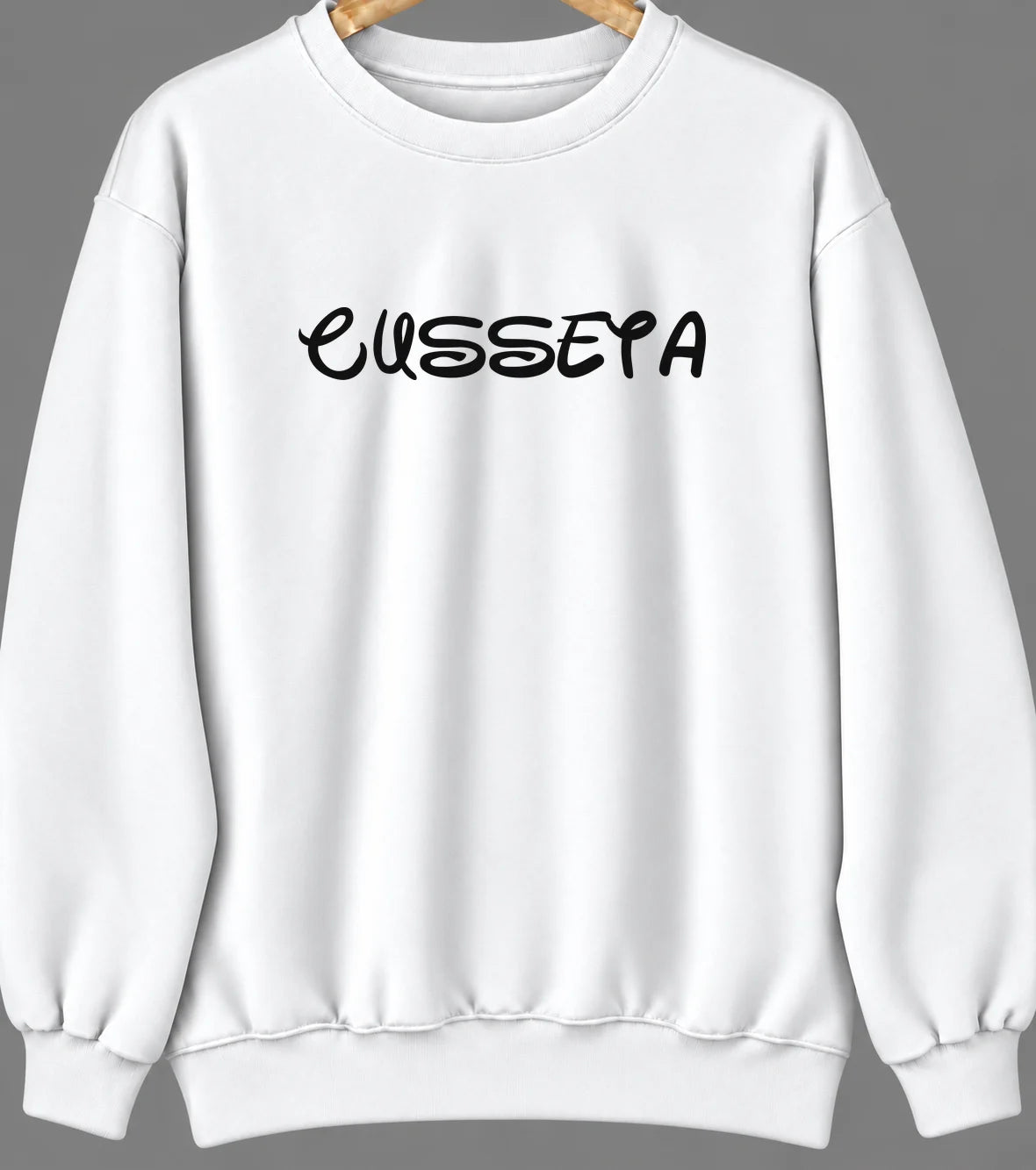 Cusseta, Alabama Hometown Crewneck — White