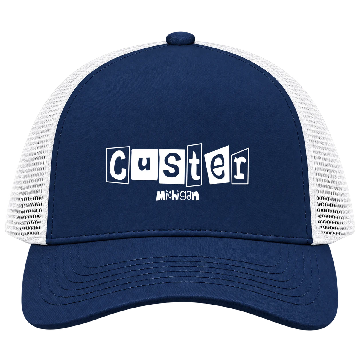 Custer, Michigan Hometown Trucker Cap