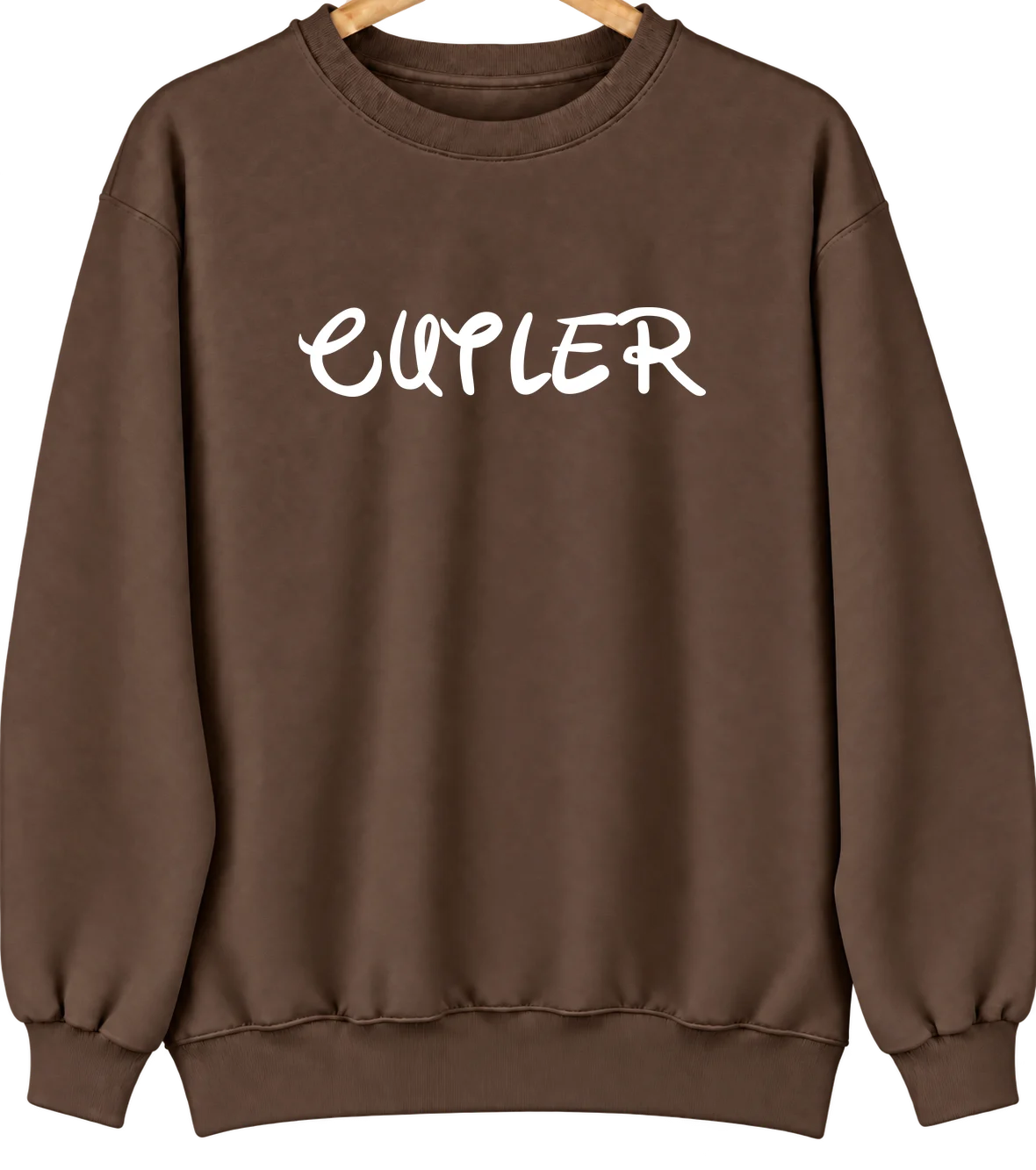 Cutler, California Hometown Crewneck — Brown