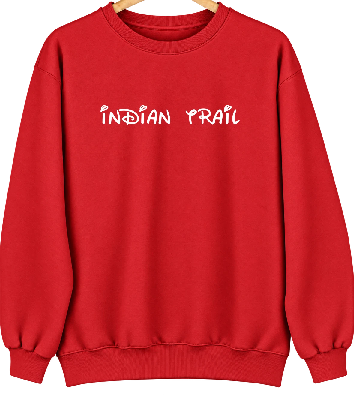 Indian Trail, North Carolina Hometown Crewneck — Red