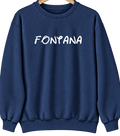 Fontana, California Hometown Crewneck — Navy
