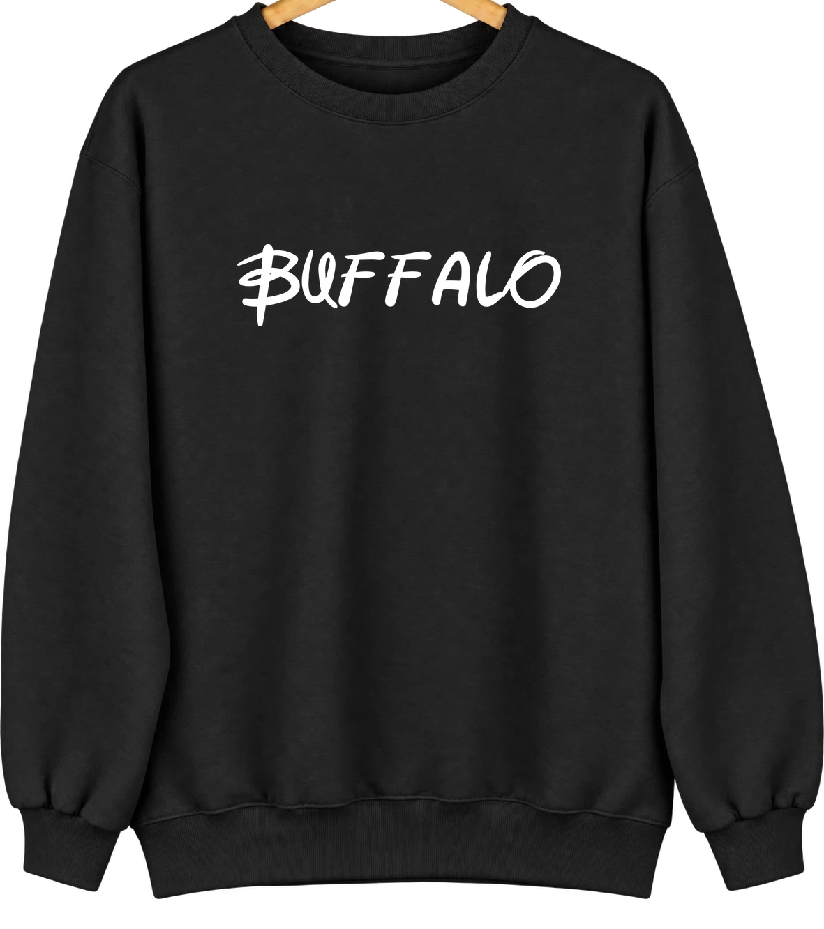 Buffalo, New York Hometown Crewneck — Black