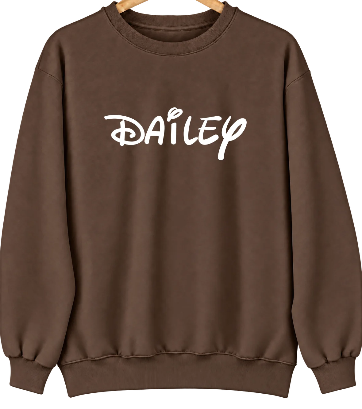 Dailey, West Virginia Hometown Crewneck — Brown