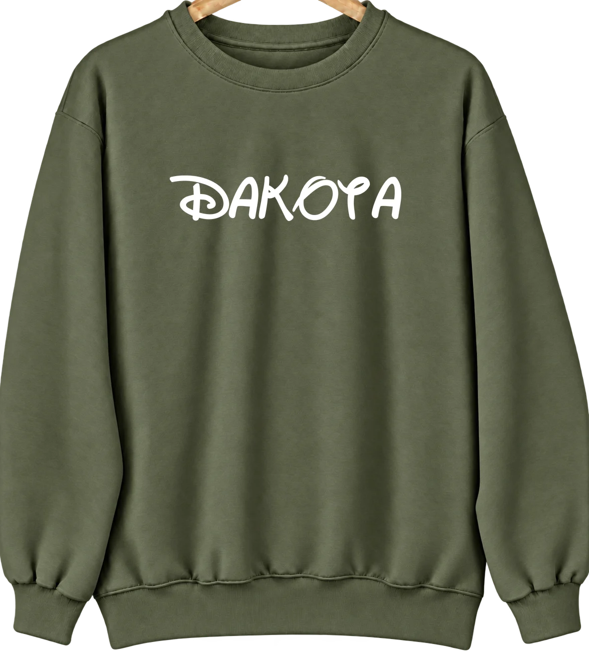 Dakota, Minnesota Hometown Crewneck — Military Green