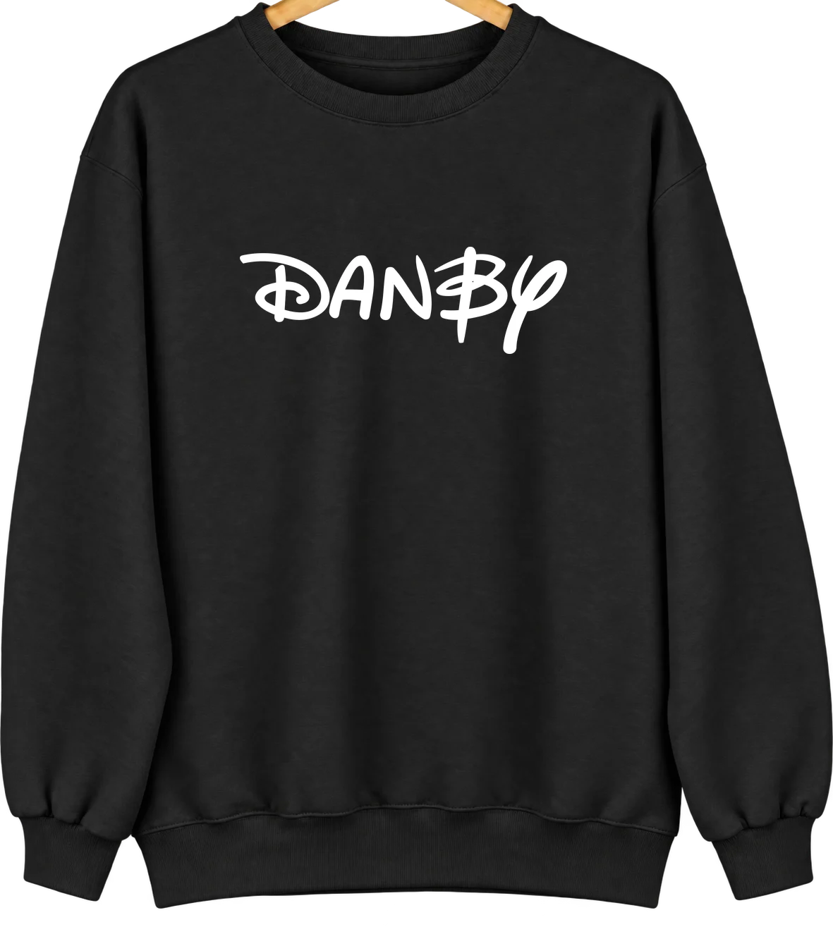 Danby, New York Hometown Crewneck — Black