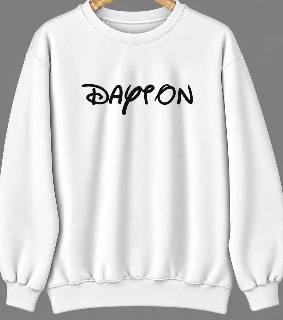 Dayton, Illinois Hometown Crewneck — White