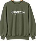 Dayton, New Jersey Hometown Crewneck — Military Green