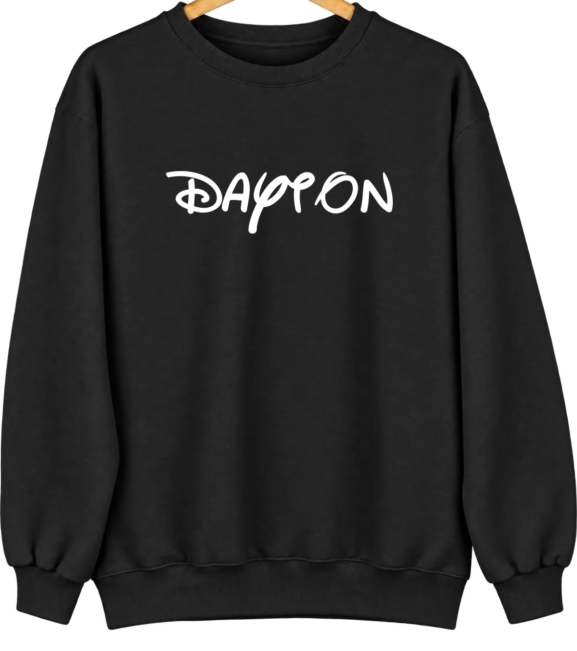 Dayton, Pennsylvania Hometown Crewneck — Black