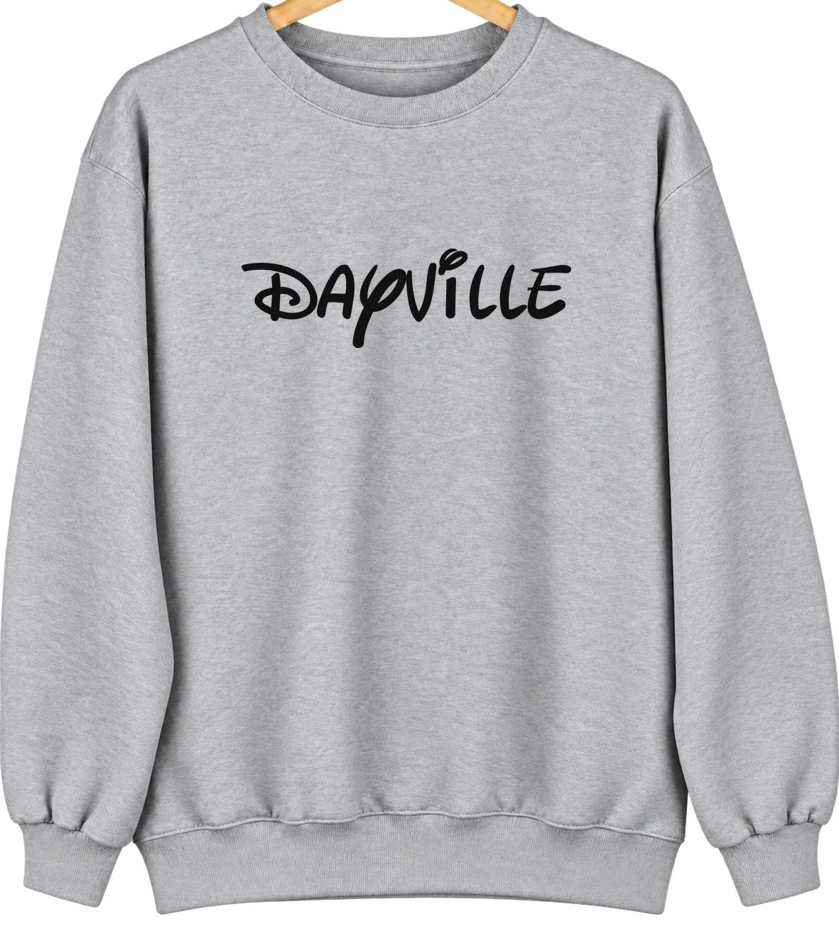Dayville, Oregon Hometown Crewneck — Sport Grey