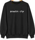 Bossier City, Louisiana Hometown Crewneck — Black