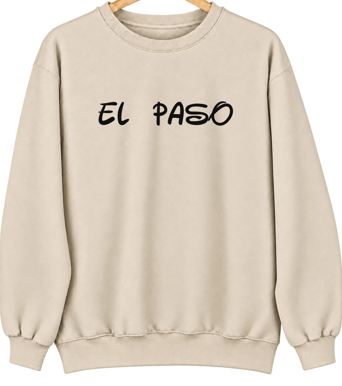 El Paso, Texas Hometown Crewneck — Sand