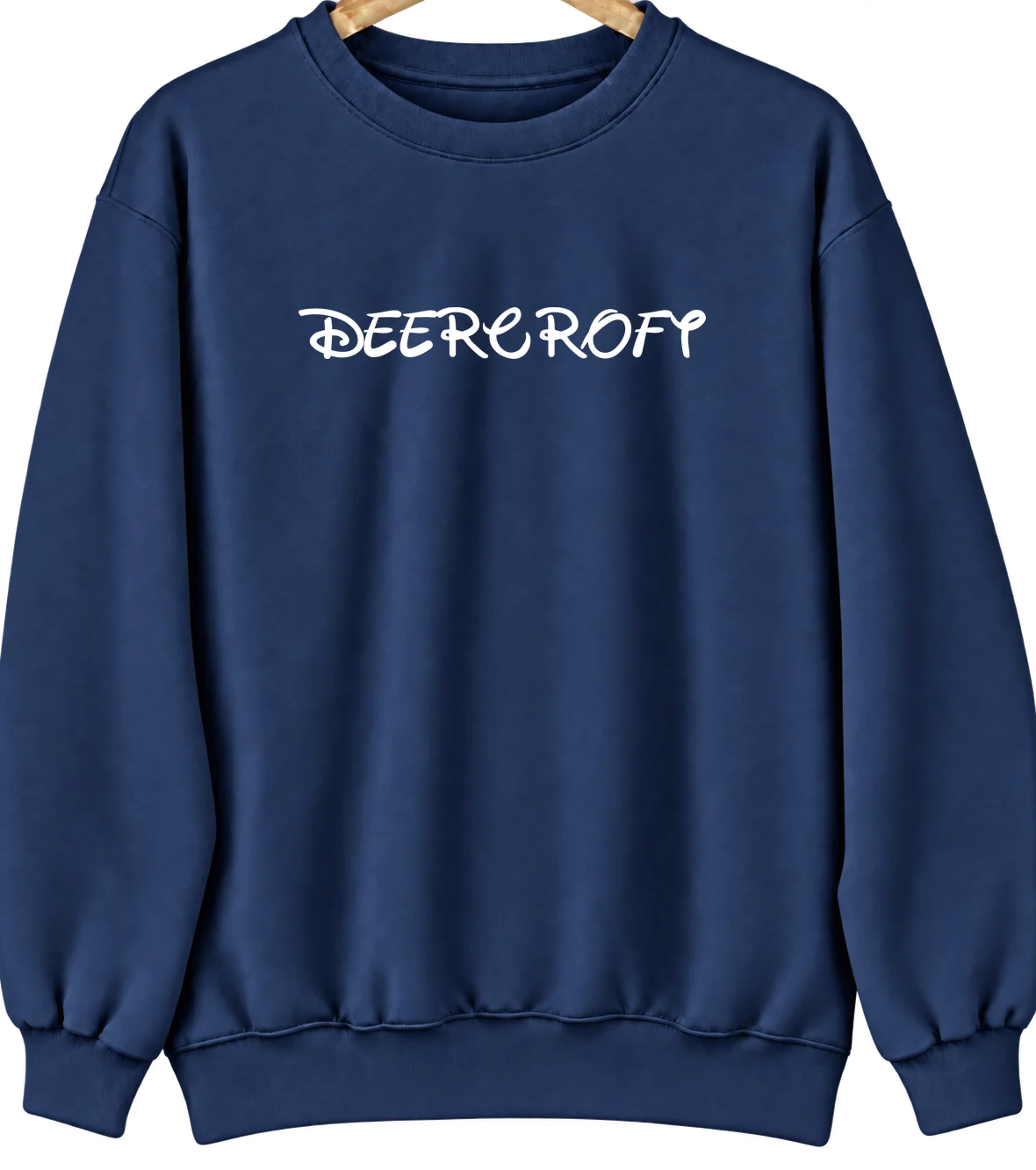 Deercroft, North Carolina Hometown Crewneck — Navy