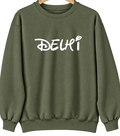 Delhi, Louisiana Hometown Crewneck — Military Green