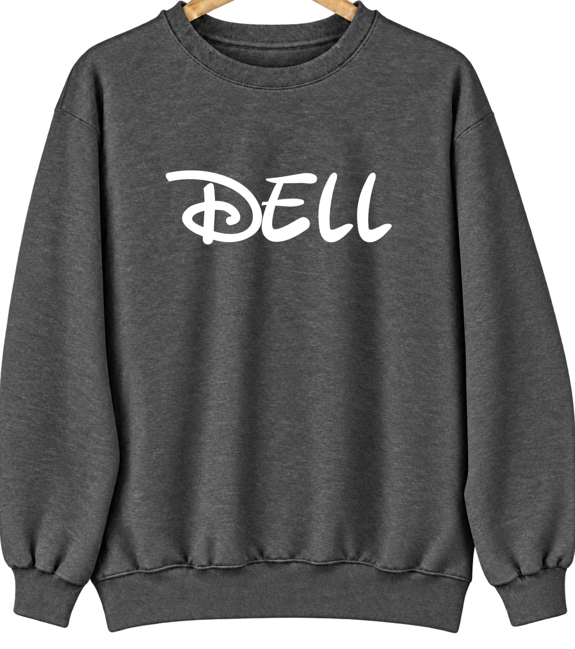 Dell, Arkansas Hometown Crewneck — Dark Heather
