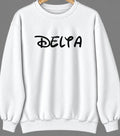 Delta, Alabama Hometown Crewneck — White