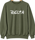 Delta, Louisiana Hometown Crewneck — Military Green