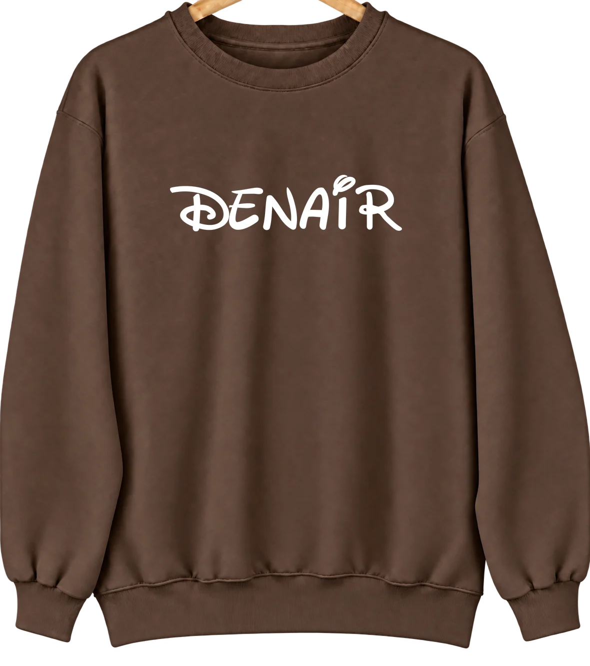 Denair, California Hometown Crewneck — Brown