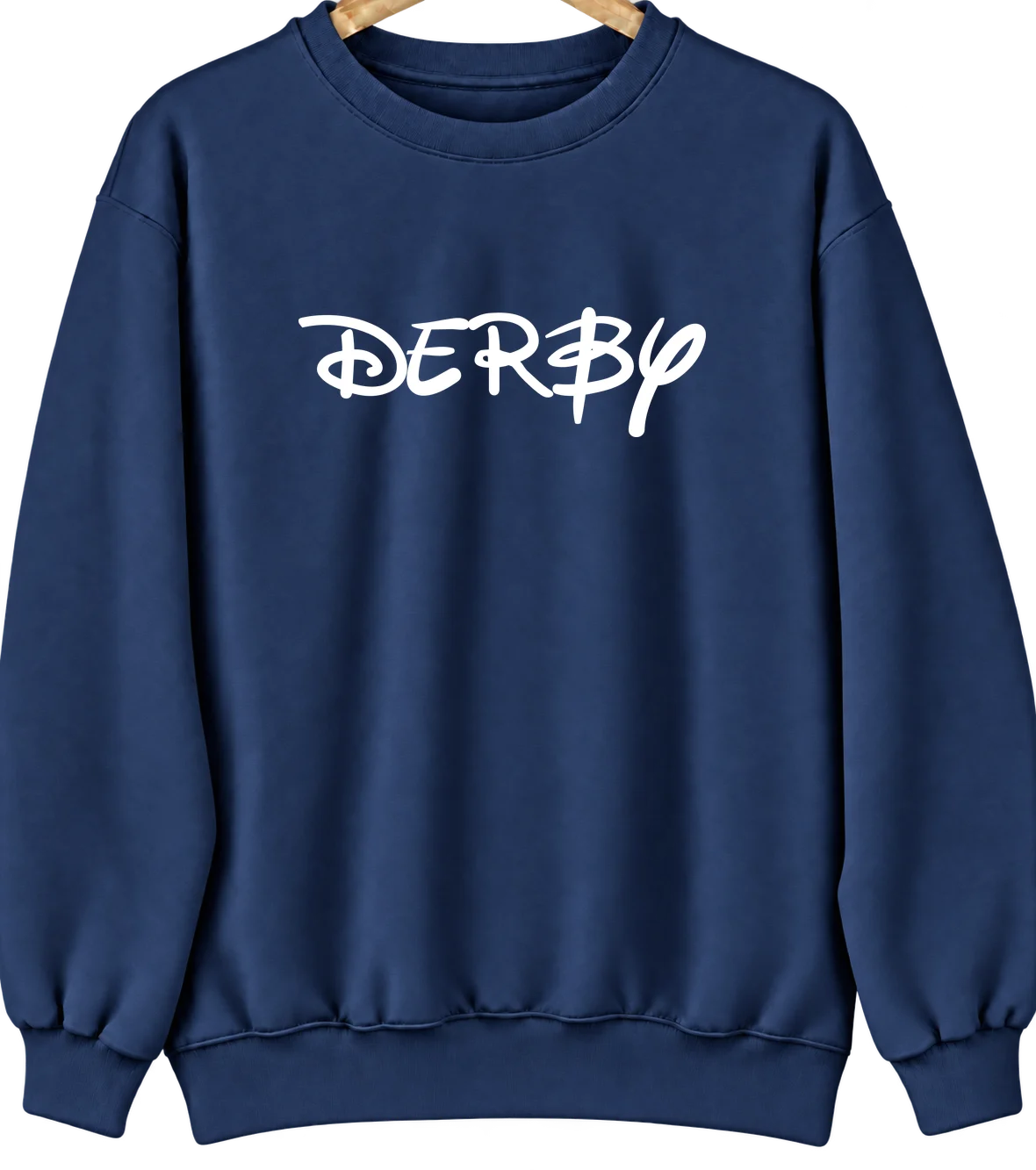 Derby, Kansas Hometown Crewneck — Navy