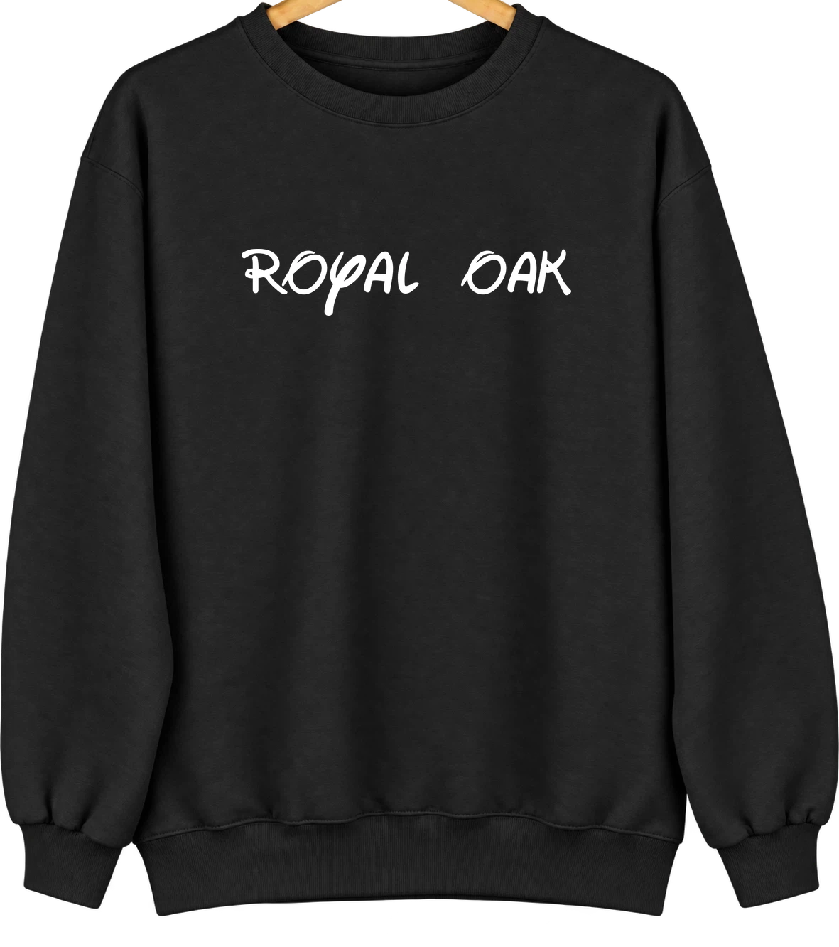 Royal Oak, Michigan Hometown Crewneck — Black