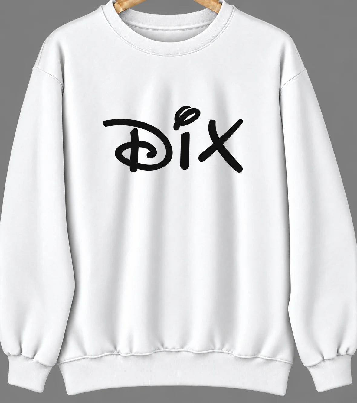 Dix, Illinois Hometown Crewneck — White