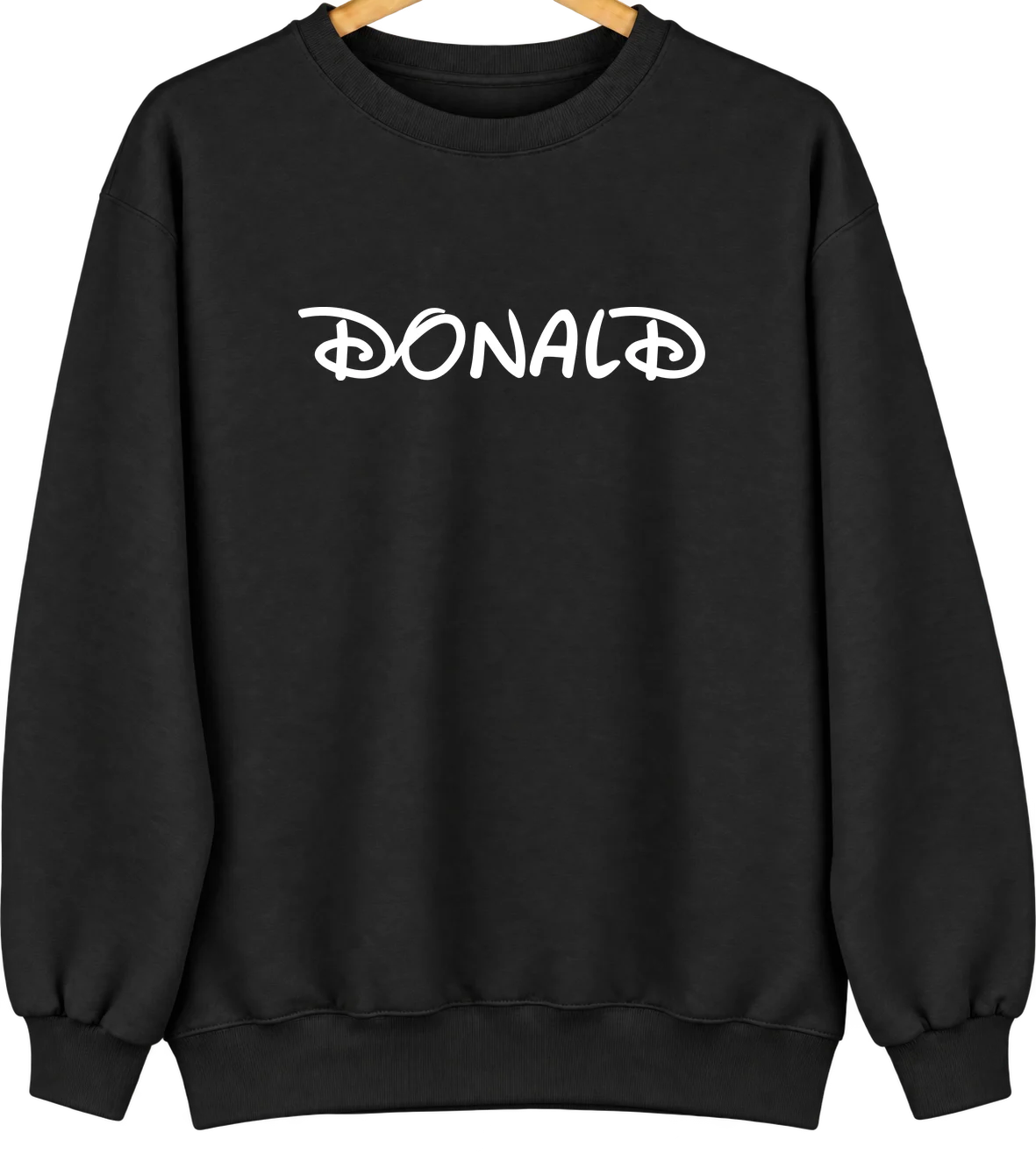 Donald, Oregon Hometown Crewneck — Black