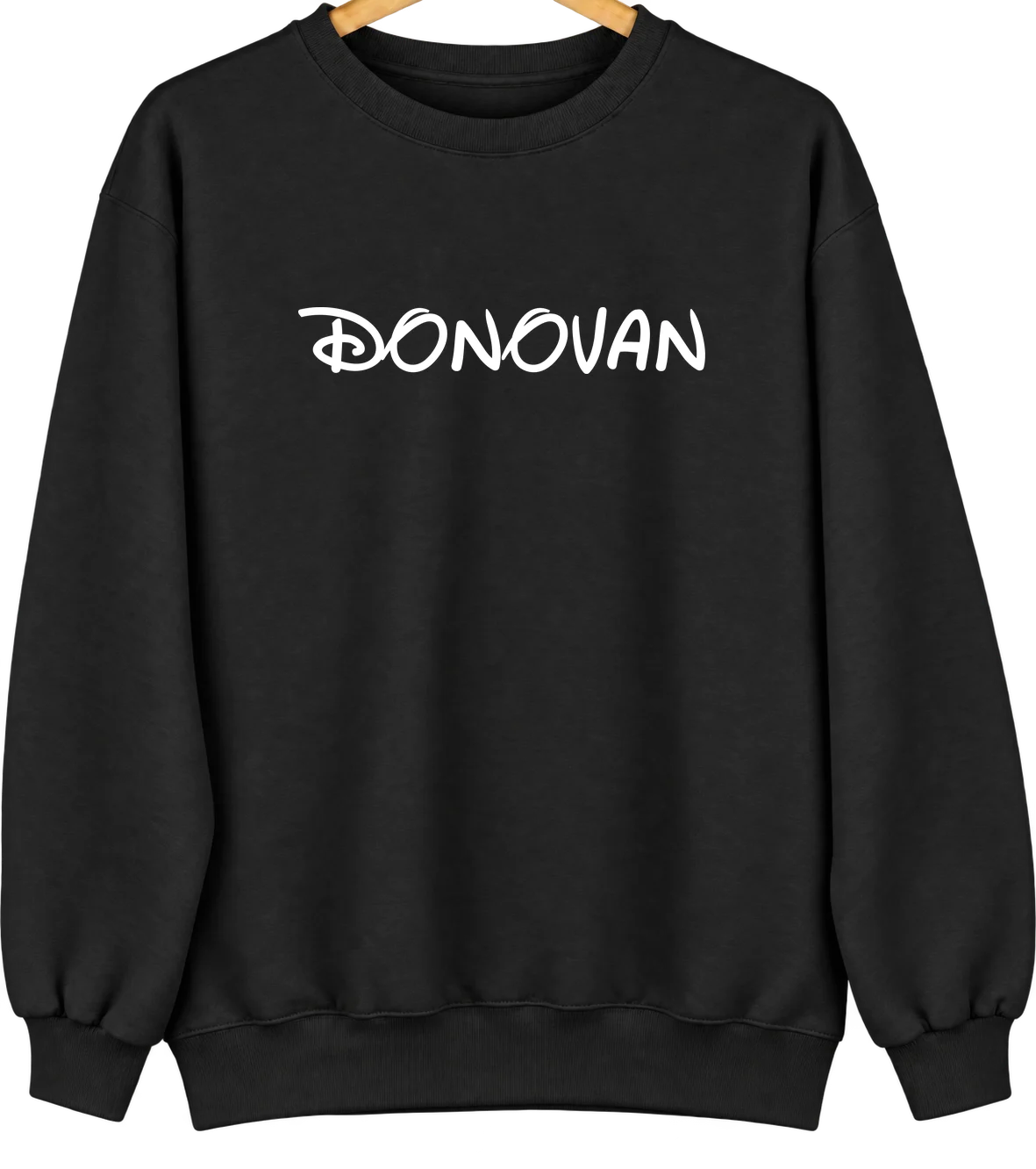 Donovan, Illinois Hometown Crewneck — Black
