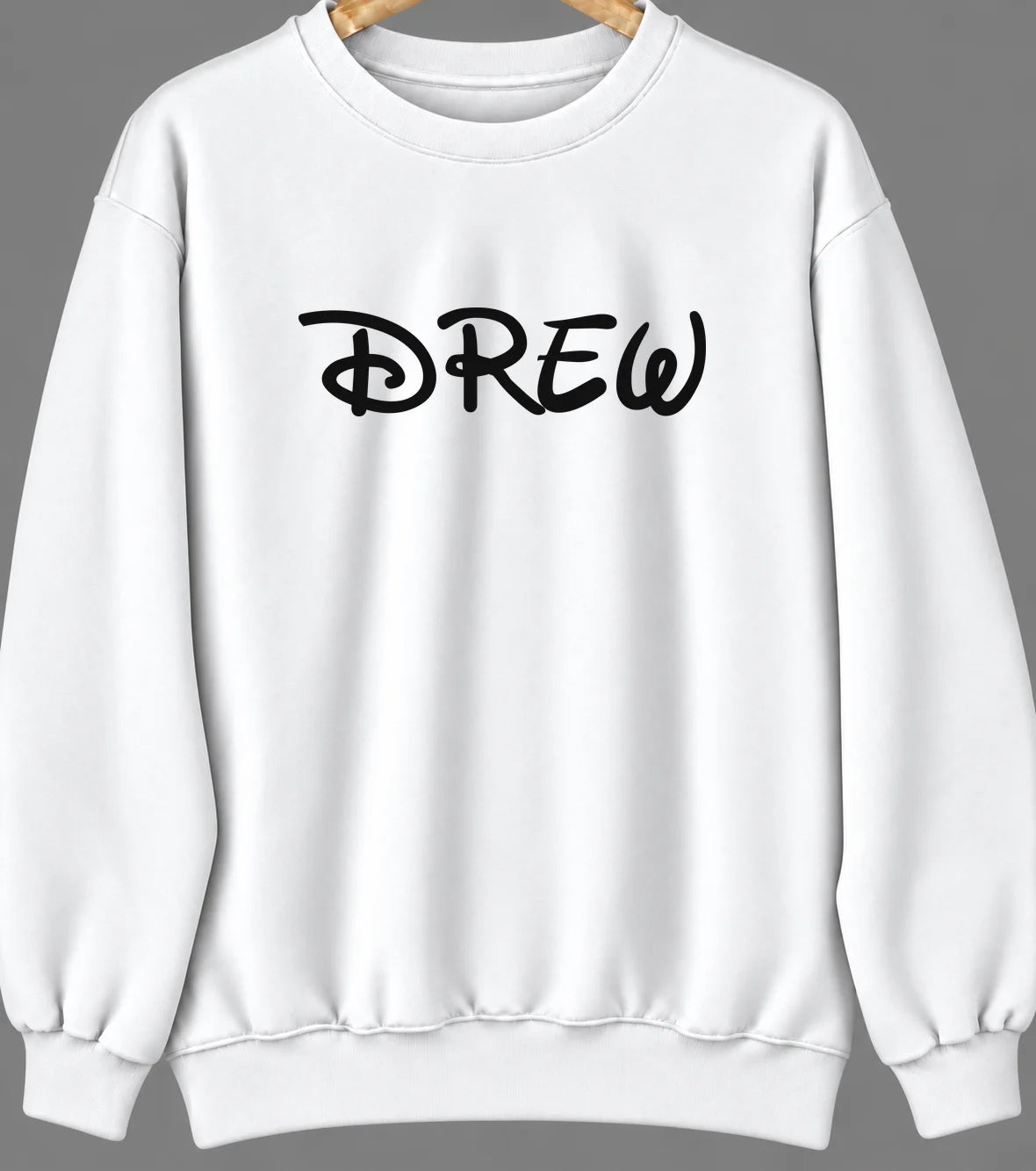 Drew, Mississippi Hometown Crewneck — White