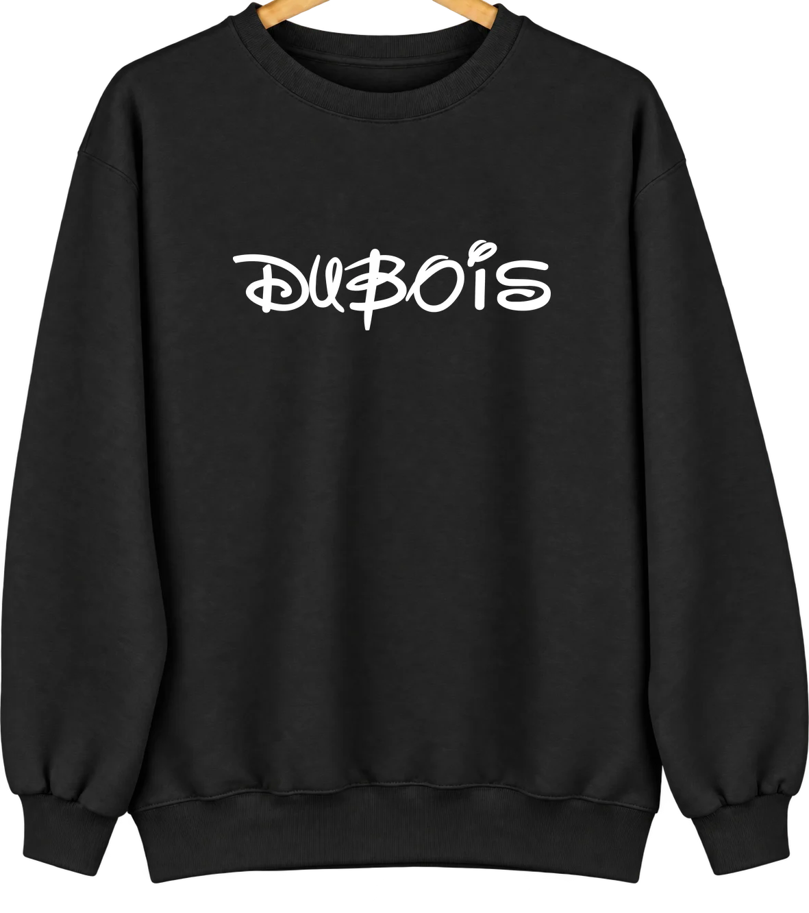 Dubois, Indiana Hometown Crewneck — Black